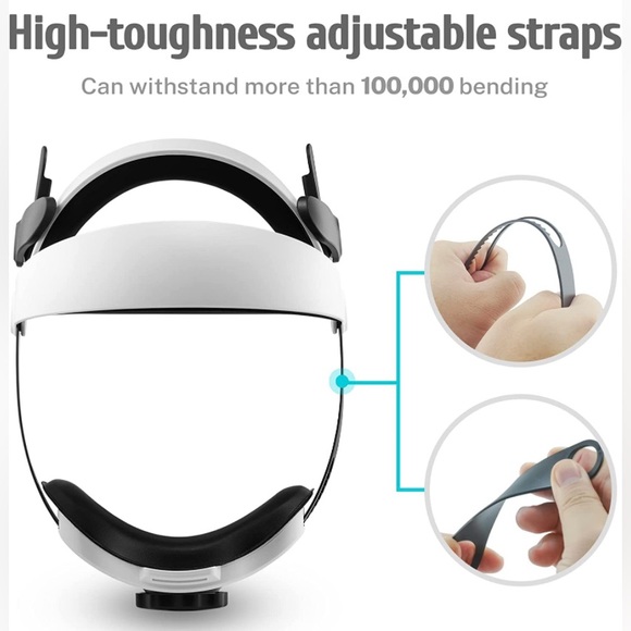 Oculus Meta Quest 2 Adjustable Head Strap, Fully Balanced for Adults & Kids NEW - Picture 3 of 15